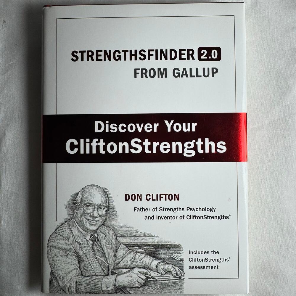 Discover Your Clifton Strengths Hardcover Book USED CODE
